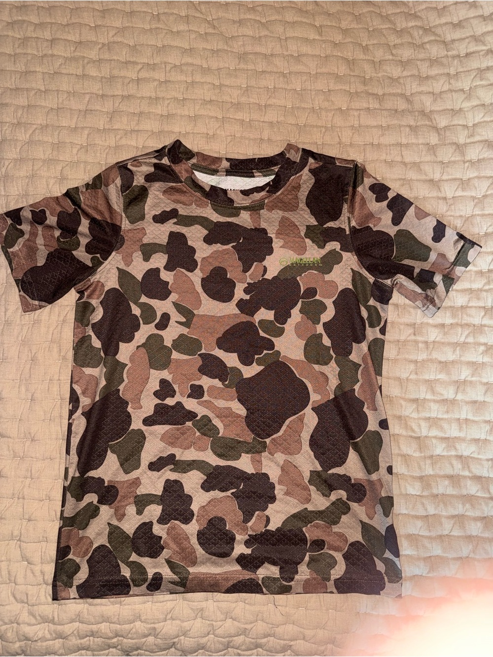 Magellan Outdoors Kids' Camo Short-Sleeve Tee - Brown & Green
